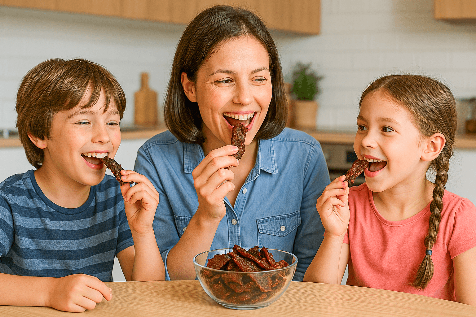 Mild sweet chipotle jerky made in a Magic Mill dehydrator