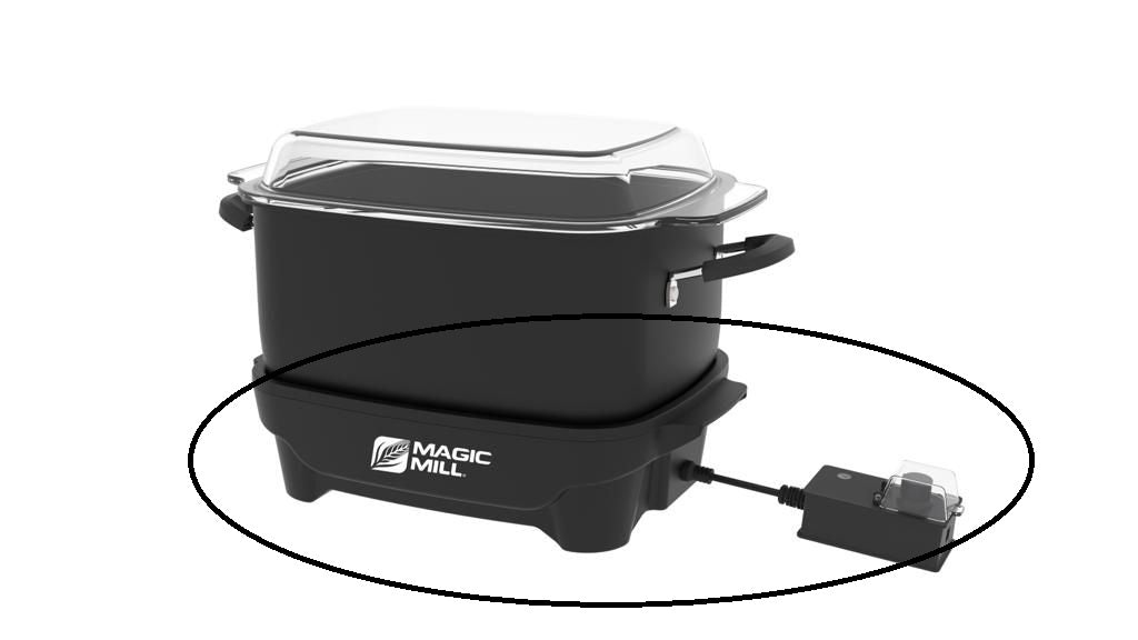 SET OF BASE FOR MAGIC MILL NEW SLOW COOKER CROCK POT AND WIRE