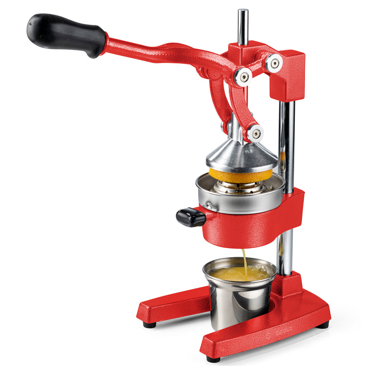 Eurolux Cast Iron Citrus Juicer | Commercial Grade Manual Hand Press | Countertop Squeezer for Fresh Fruit Juice
