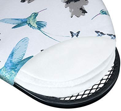 Bartnelli Rorets Compact Space Saving Ironing Board Hanger – with Smart Hanger for Easy Storage | 4 Layer Cover Pad | 4 Leg, Lightweight, for Home Laundry Room, Dorm Use, or Small Space 43x13 H. 35"