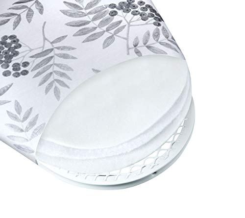 Bartnelli Rorets Ironing Board with Cover Pad, Height Adjustable, Safety Iron Rest, Safety Storage Lock, 4 Leg, 3 Layer Pad, Home Laundry Room or Dorm Use