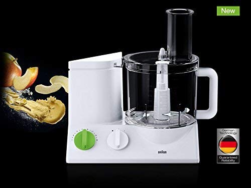 Braun FP3020 12 Cup Food Processor includes 7 Attachment Blades + Chopper and Citrus Juicer
