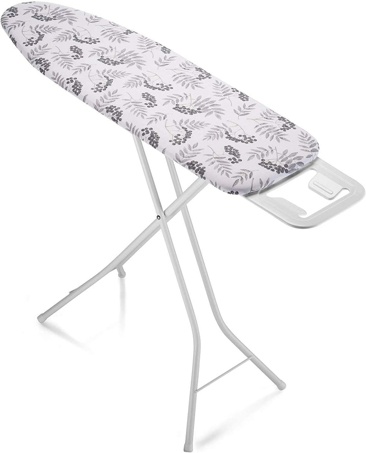 Bartnelli Rorets Ironing Board with Cover Pad, Height Adjustable, Safety Iron Rest, Safety Storage Lock, 4 Leg, 3 Layer Pad, Home Laundry Room or Dorm Use