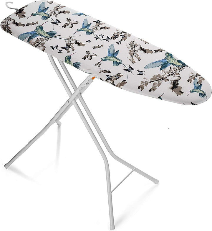 Bartnelli Rorets Compact Space Saving Ironing Board Hanger – with Smart Hanger for Easy Storage | 4 Layer Cover Pad | 4 Leg, Lightweight, for Home Laundry Room, Dorm Use, or Small Space 43x13 H. 35"