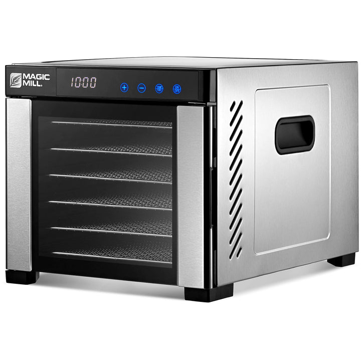 Magic Mill Food Dehydrator Machine, 6 Stainless Steel Trays MFD-6060