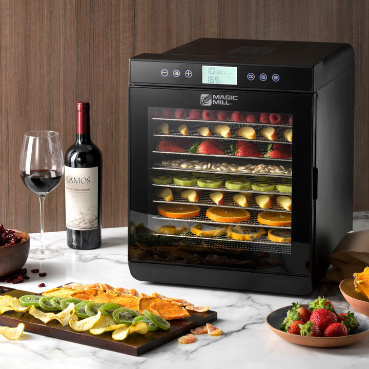 Magic Mill Food Dehydrator Machine 10 Stainless Steel trays MFD-9100