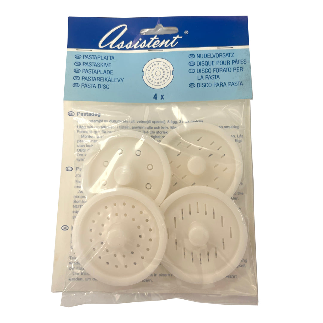 Magic Mill/Ankarsrum Grinder pasta disc set of 4