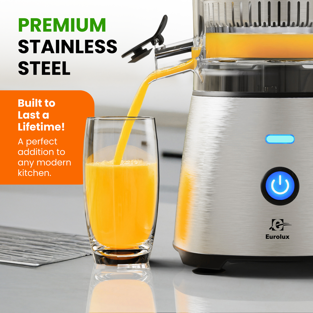 Electric Citrus Juicer – Stainless Steel, Compact & Easy to Use