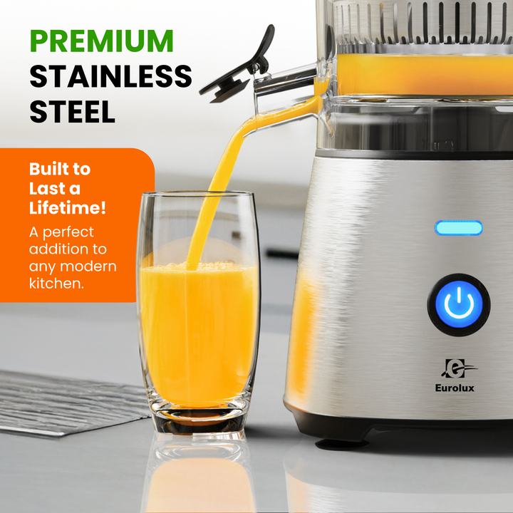 Electric Citrus Juicer – Stainless Steel, Compact & Easy to Use