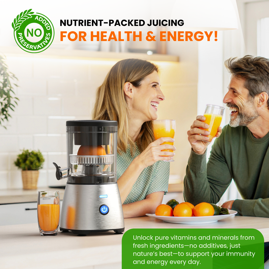 Electric Citrus Juicer – Stainless Steel, Compact & Easy to Use