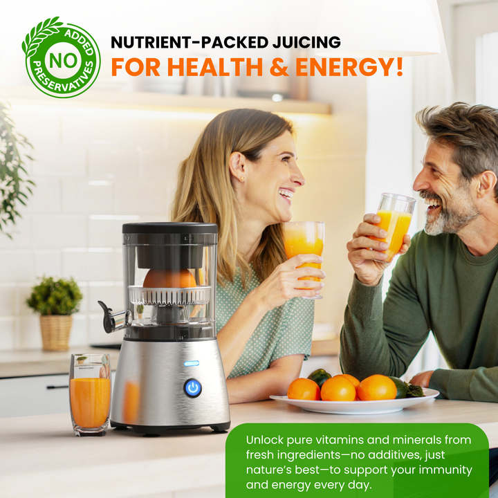 Electric Citrus Juicer – Stainless Steel, Compact & Easy to Use