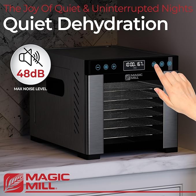 Magic Mill MFD-9100 Food Dehydrator w/ Digital Adjustable Timer