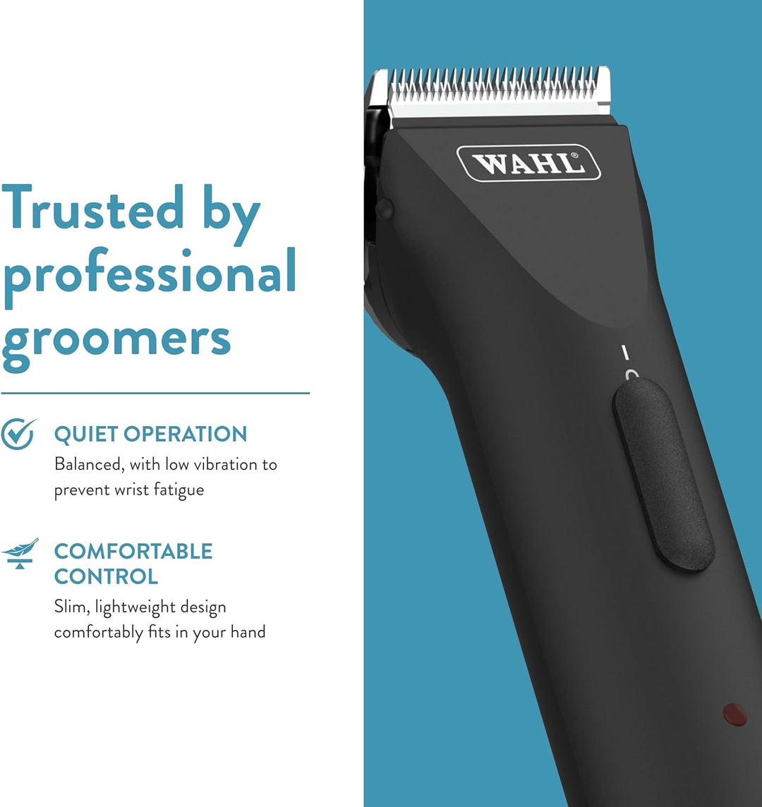 Wahl Pro Animal 5 Style Groom Clipper - Cat & Dog Clippers - Adjustable 5-in-1 Blade - Cordless Design - 80 Min Runtime
