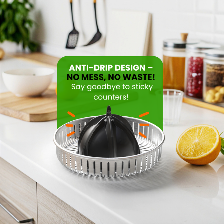 Electric Citrus Juicer – Stainless Steel, Compact & Easy to Use
