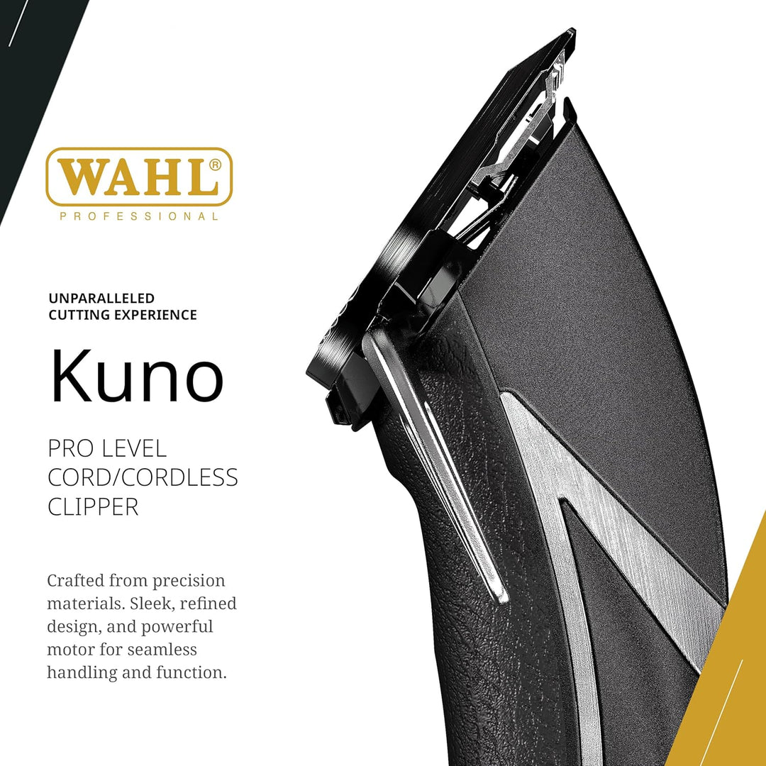 Wahl Professional Kuno Cordless Clipper High Performance Diamond Blade Lithium Ion Battery