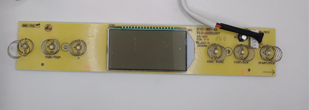 Front circuit board display for Magic Mill dehydrator