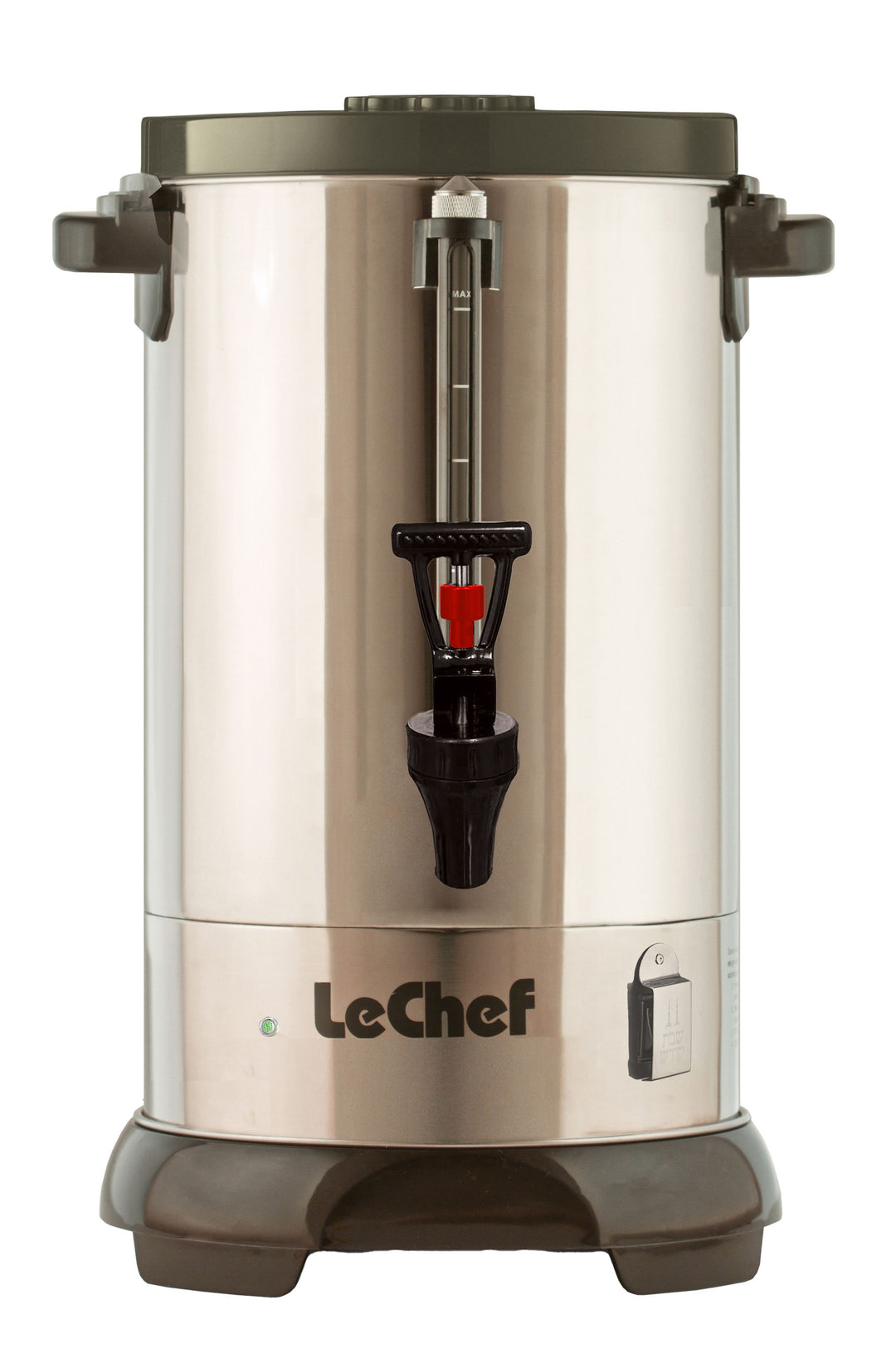 LE'CHEF ELECTRIC HOT WATER URN 40 CUP WITH SAFETY SPOUT MODEL# LURS40