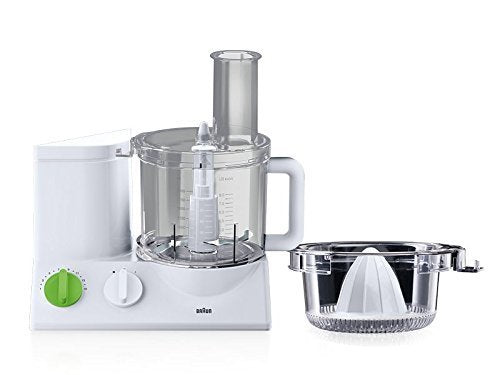 Braun FP3020 12 Cup Food Processor includes 7 Attachment Blades + Chopper and Citrus Juicer