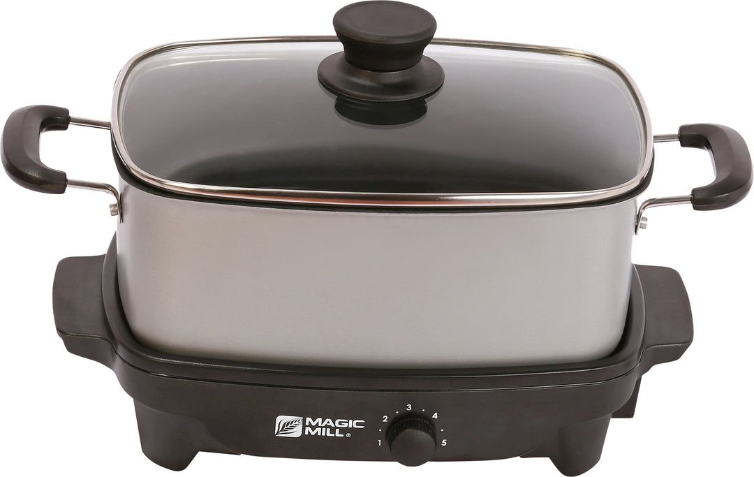 West Bend Slow Cooker 4 Quart With Griddle Base off White and