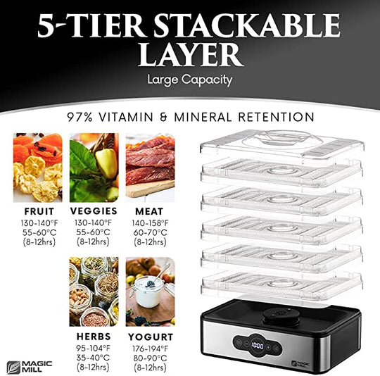 Magic Mill Food Dehydrator Machine MFD5000 Royaluxkitchen
