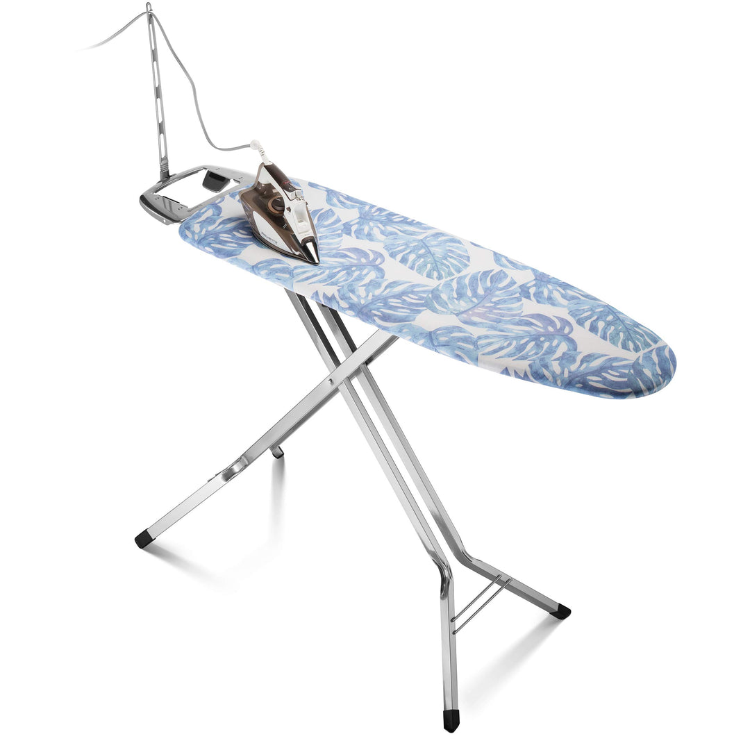 Bartnelli Rorets Ironing Board with Cover Pad, Height Adjustable, Safety Iron Rest, Safety Storage Lock, 4 Layer Pad, Home Laundry Room or Dorm Use