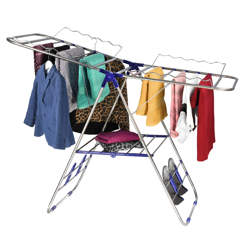 Large Clothes Drying Rack | Amish 52 inch tall indoor folding rack