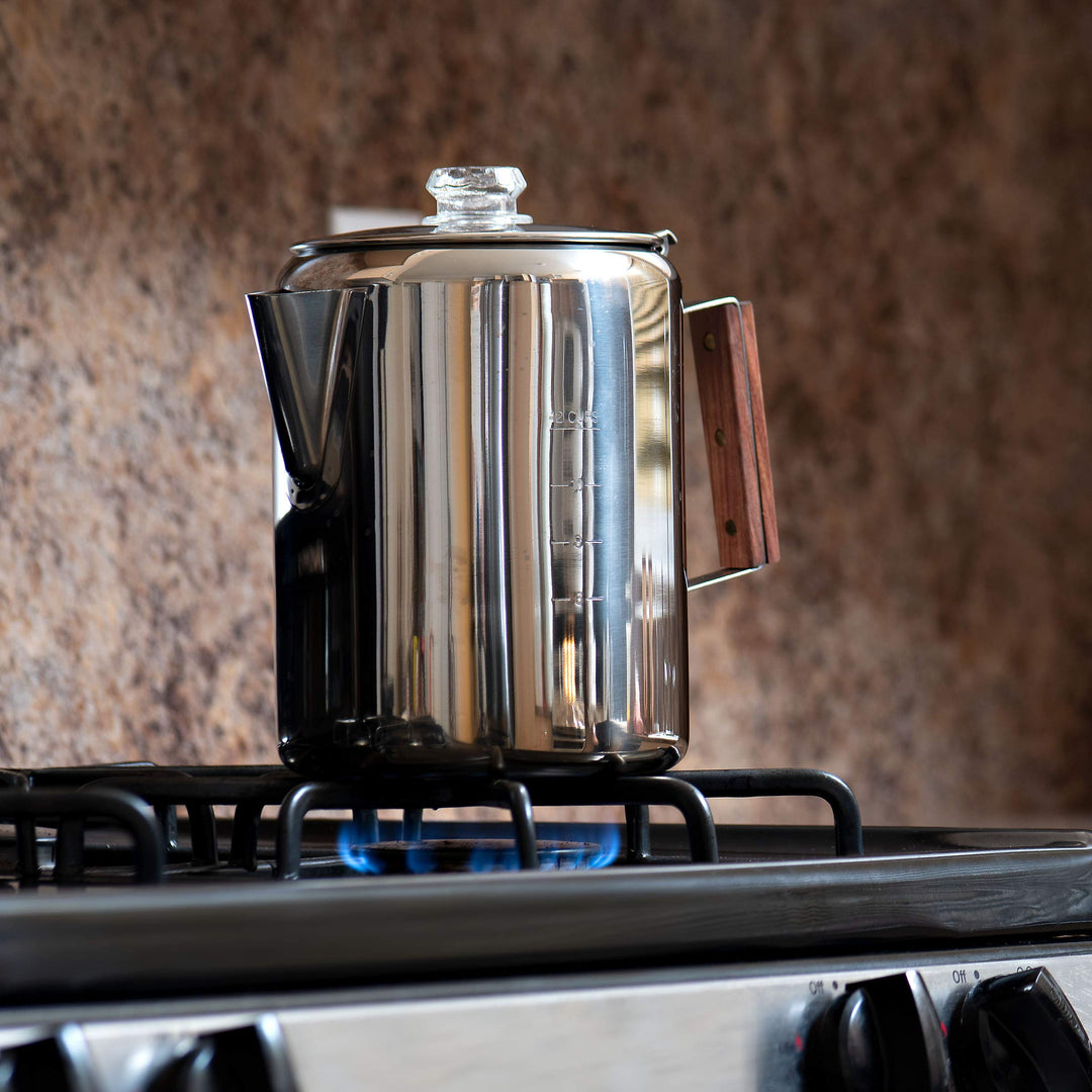 Stainless Steel Stovetop Coffee Percolator, Percolator Coffee Pot