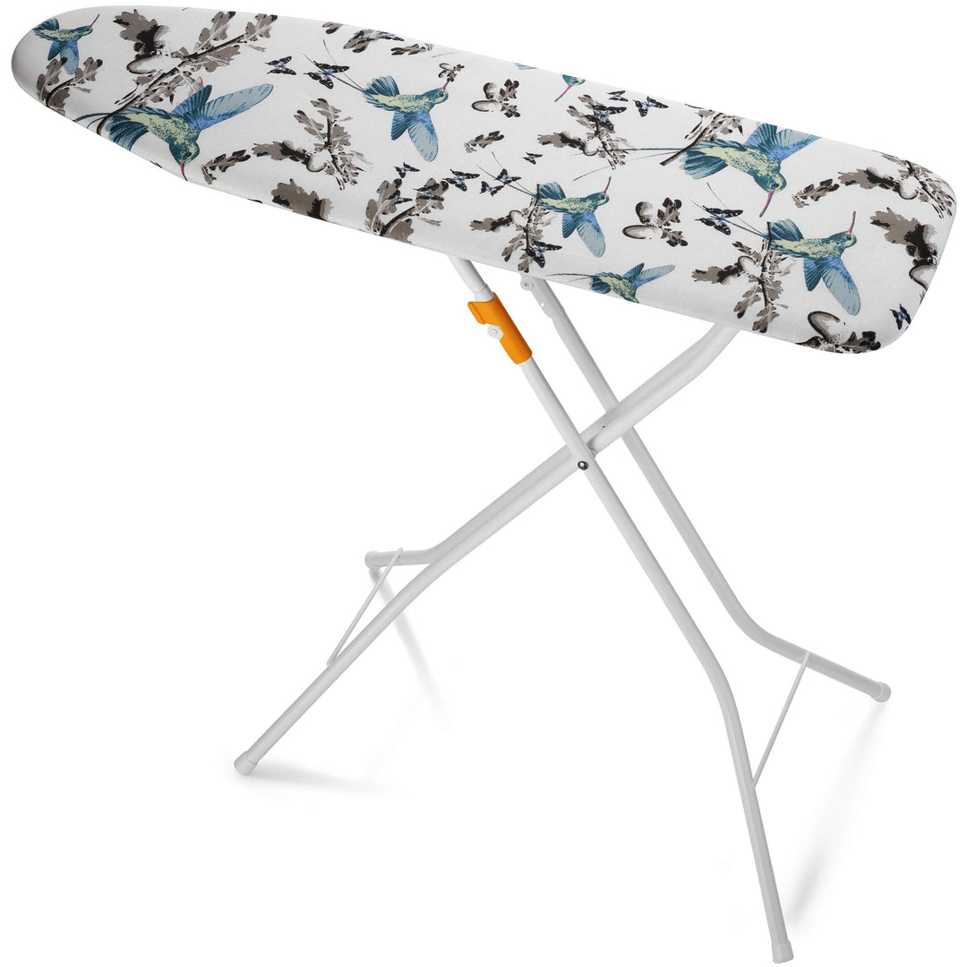 Bartnelli Rorets Compact Space Saving Ironing Board Hanger – with Smart Hanger for Easy Storage | 4 Layer Cover Pad | 4 Leg, Lightweight, for Home Laundry Room, Dorm Use, or Small Space 43x13 H. 35"