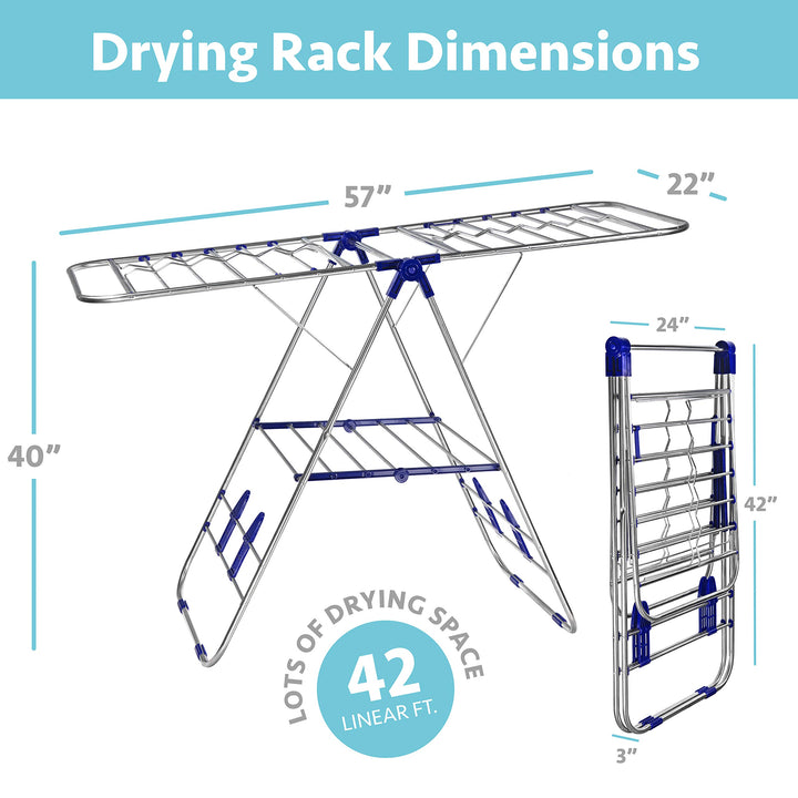 Stainless-Steel Adjustable Gullwing Drying Rack Stand