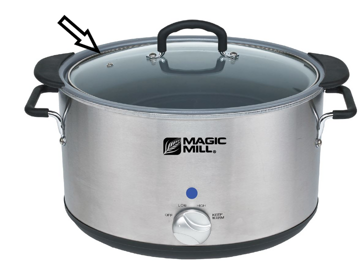 COVER FOR MAGIC MILL OVAL SLOW COOKER CROCK POT