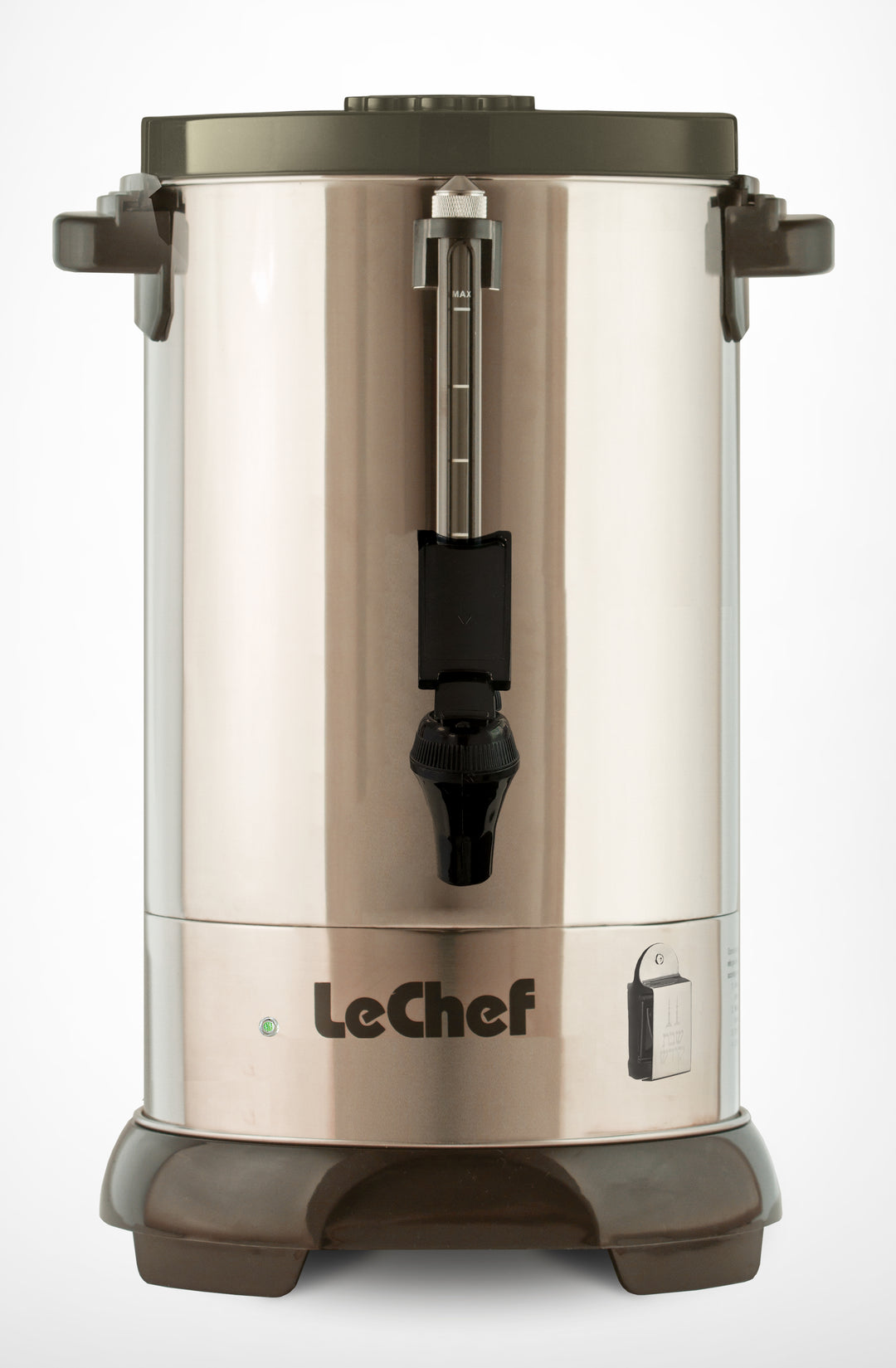 LE'CHEF ELECTRIC HOT WATER URN 40 CUP WITH SAFETY SPOUT MODEL# LURS40