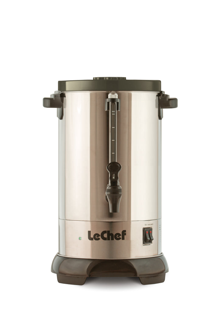 LE'CHEF ELECTRIC HOT WATER URN 40 CUP MODEL# LUR40