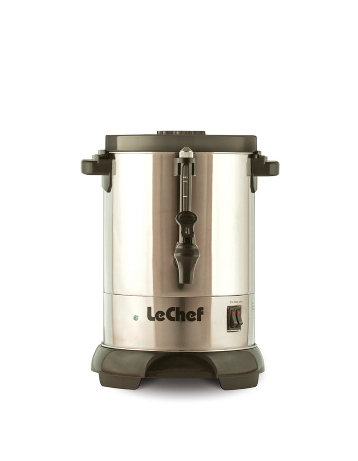 LE'CHEF ELECTRIC HOT WATER URN 30 CUP MODEL# LUR30