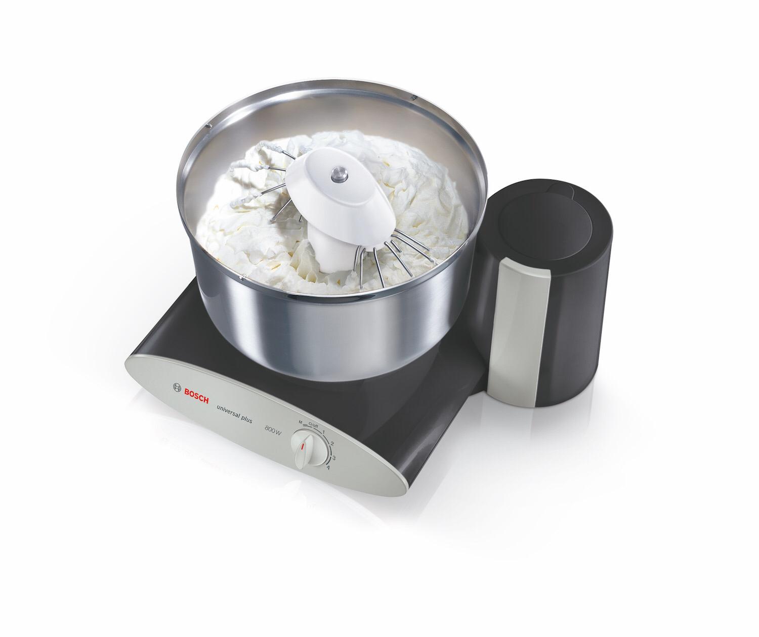 Bosch Universal Plus Mixer with stainless steel bowl for challah