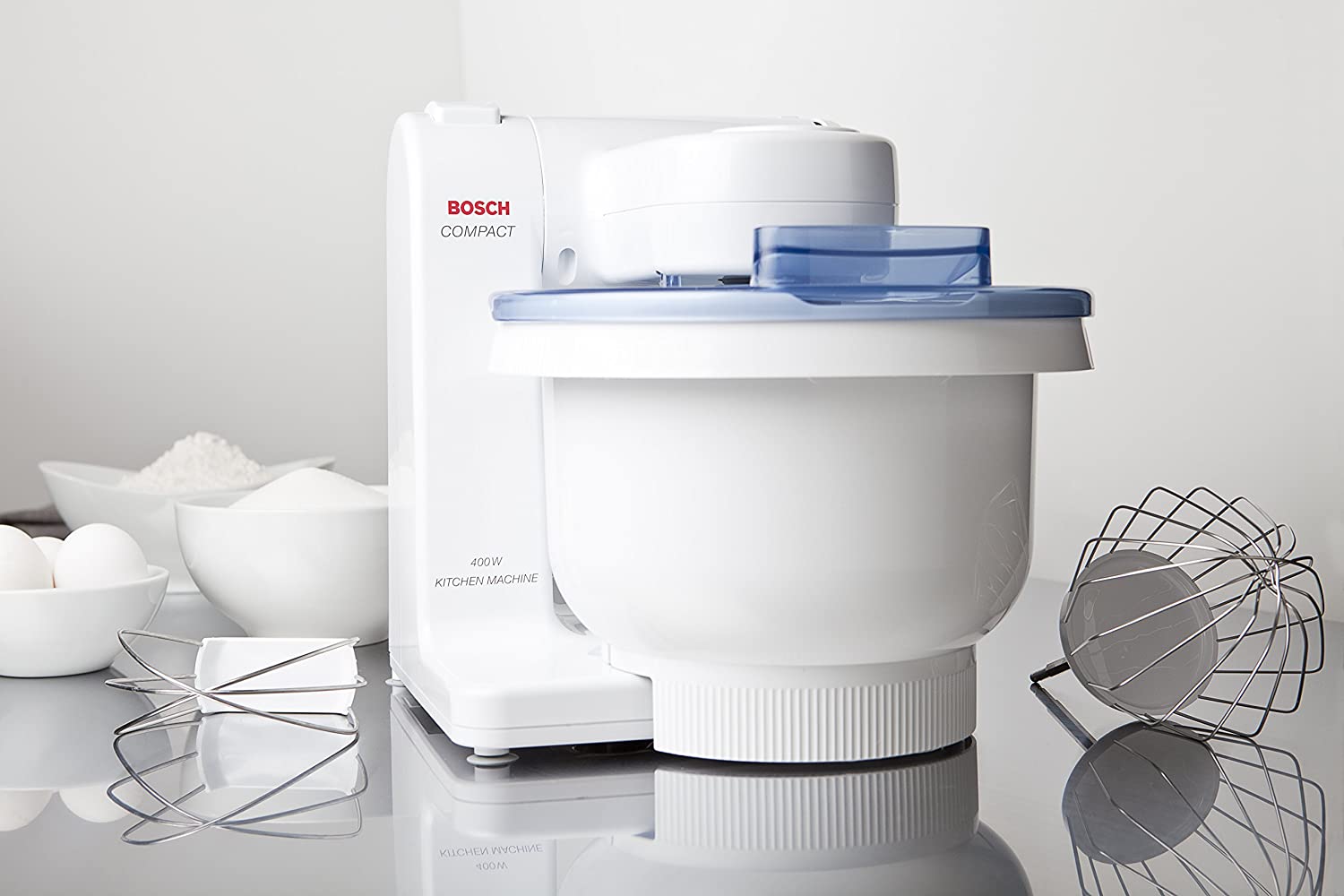 調理器具 BOSCH Compact Kitchen Machine Bosch Compact Tilt-Head Stand Mixer with Pouring Shield, 400 watt